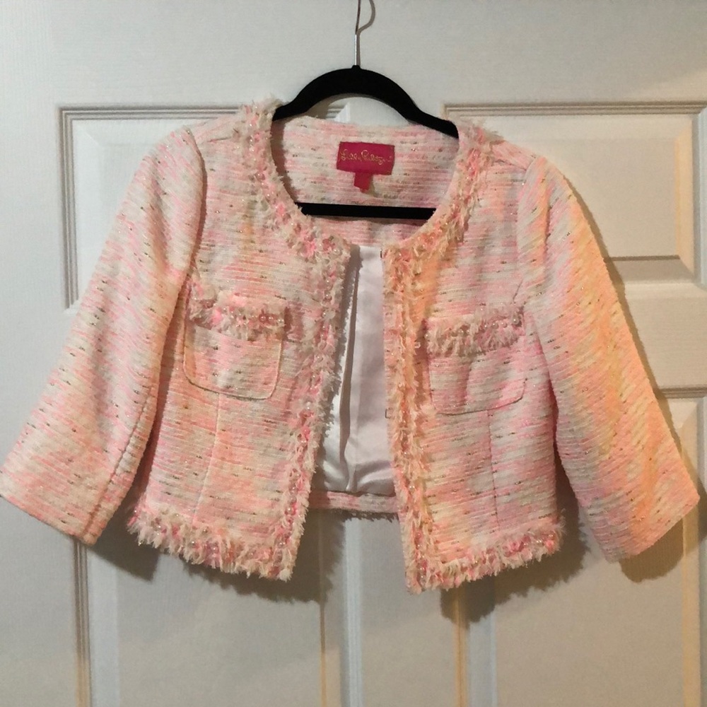 Lilly Pulitzer tweed jacket
